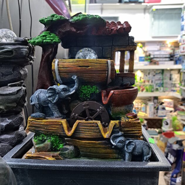 cascade avec moteur&led&boule alumage