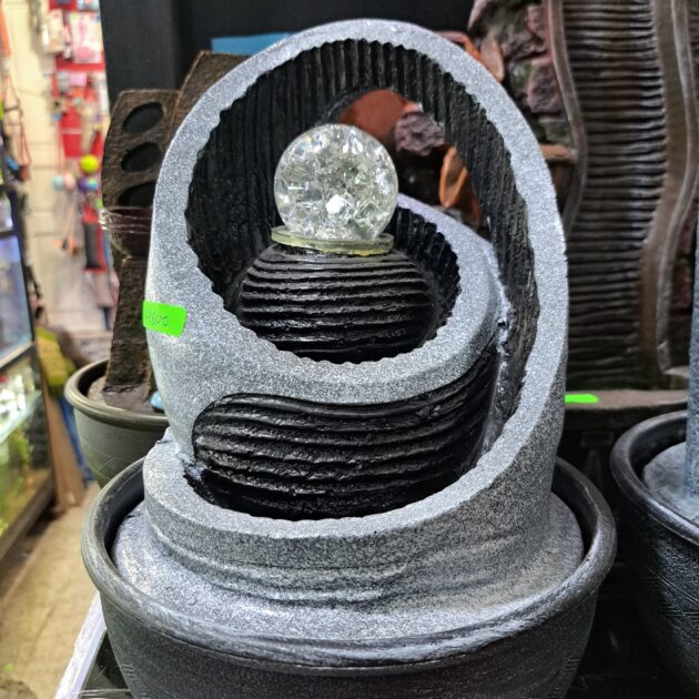 cascade avec led&bulle alumage