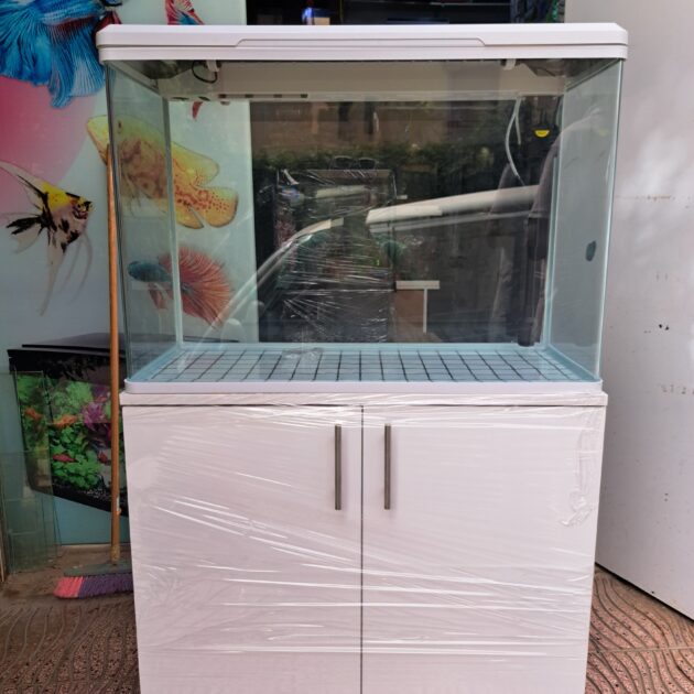 AQuariume importation 82cm avec table en high gloos