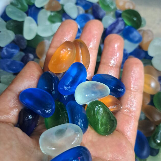 gravier importation 100% naturelle verre mélangé