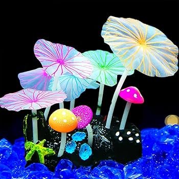 décoration d'aquarium fluorescente.