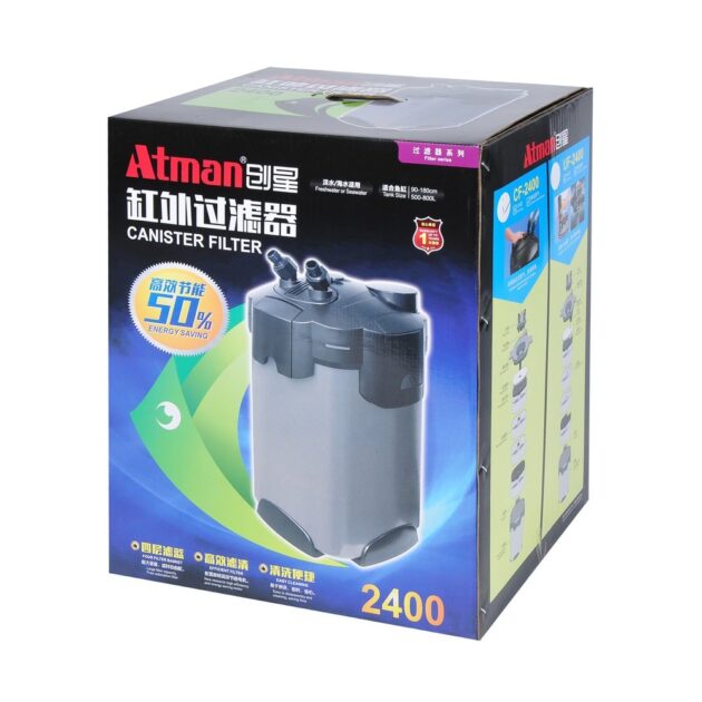 filtre externe atman 2700 litre/h avec uv fertiliser